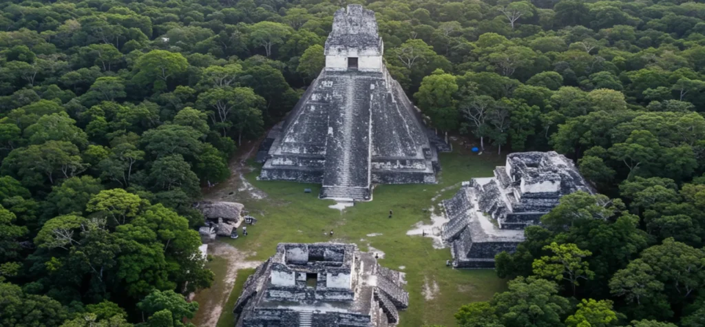 Vista aérea Calakmul
